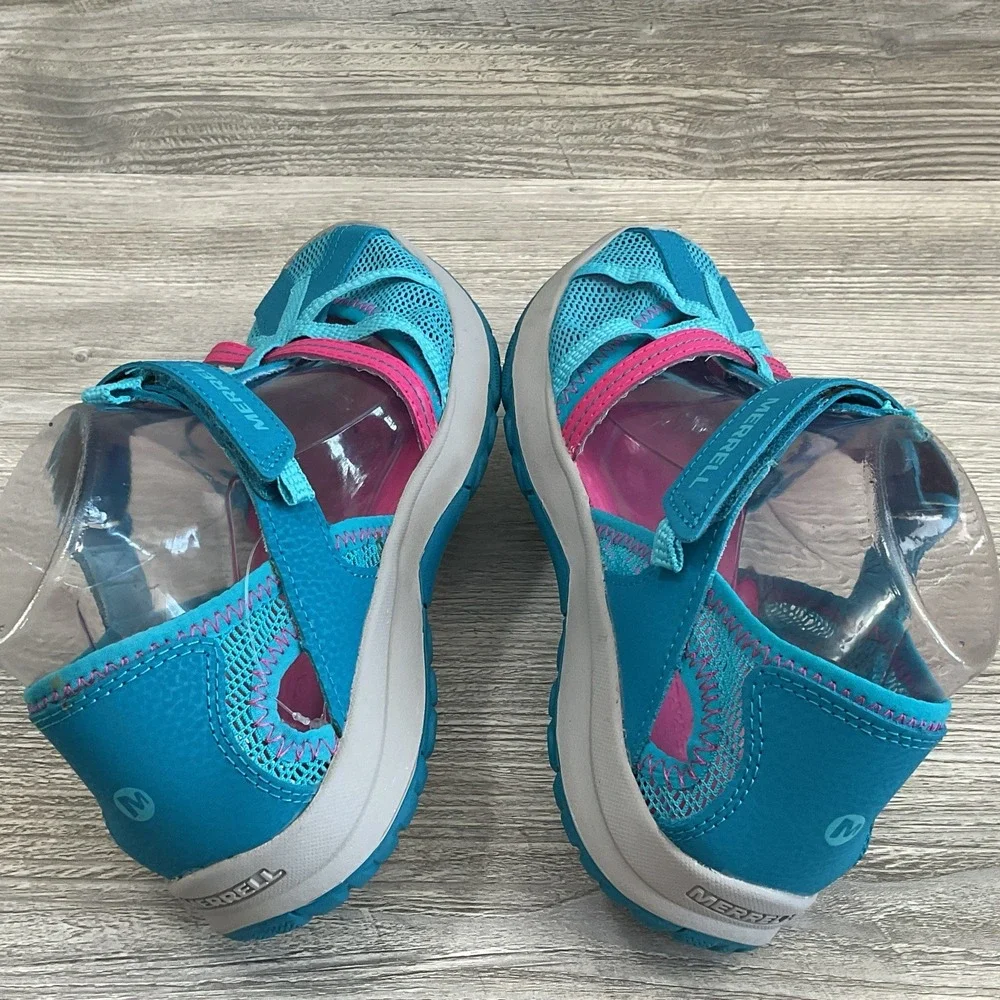 Merrell Dragonfly Sports Sandals Kids Youth Girls MK164456 Turquoise Size 7 M
